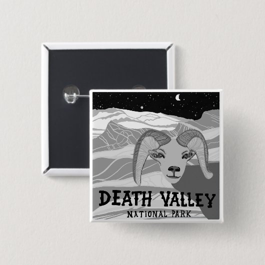 Death Valley Nationalpark California Button (Vorne & Hinten)