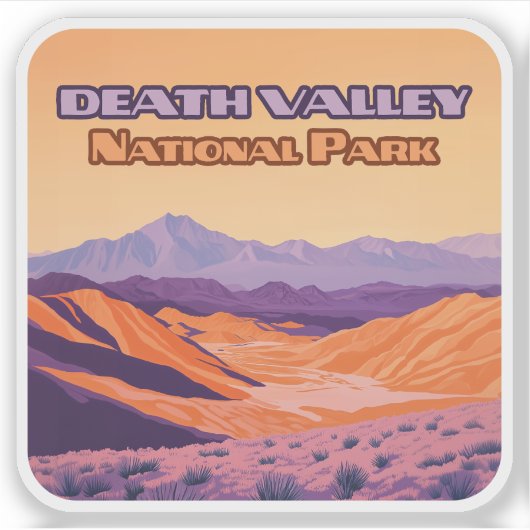 Death Valley Nationalpark California Nevada Aufkleber (Vorderseite)