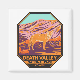 Death Valley Nationalpark Coyote Vintag Magnet