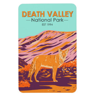 Death Valley Nationalpark Coyote Vintag Magnet
