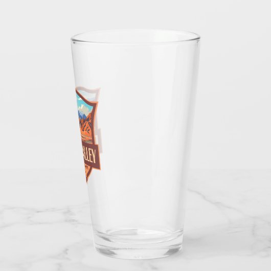 Death Valley Nationalpark Illustration Retro Glas (Links)