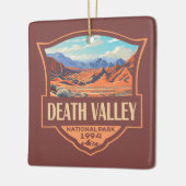 Death Valley Nationalpark Illustration Retro Keramikornament (Links)