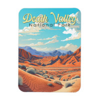 Death Valley Nationalpark Illustration Retro