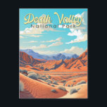 Death Valley Nationalpark Illustration Retro Postkarte<br><div class="desc">Death Valley Vektorgrafik Design. Der Park ist bekannt für den Titus Canyon,  mit einer Geisterstadt und farbenfrohen Felsen,  und die Salinen des Badwater Becken,  Nordamerikas tiefsten Punkt.</div>