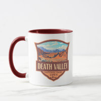 Death Valley Nationalpark Illustration Retro