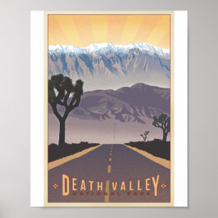 Death Valley Nationalpark Litho Artwork Poster
