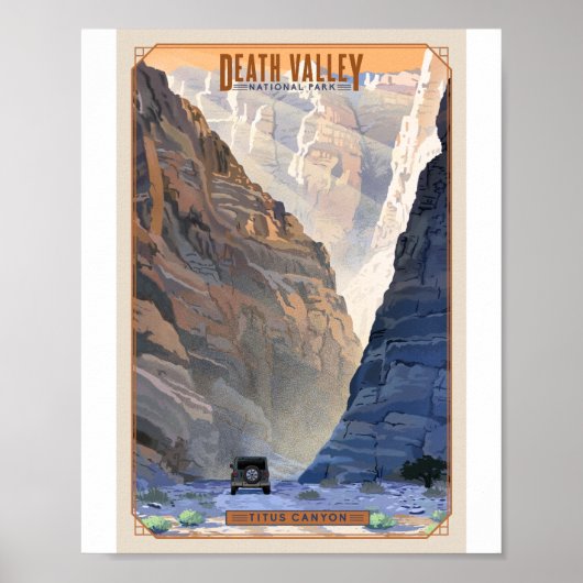 Death Valley Nationalpark Litho Artwork Poster (Vorne)