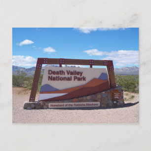 Death Valley Nationalpark-Postkarte Postkarte