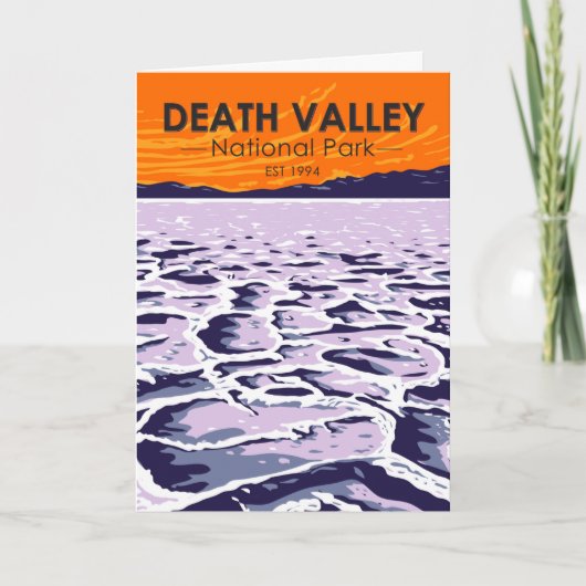  Death Valley Nationalpark Vintag Karte (Vorderseite)