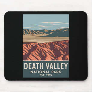 Death Valley Nationalpark Vintage Camping Wandern Mousepad