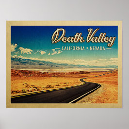 Death Valley Nationalpark Vintage Reise Poster