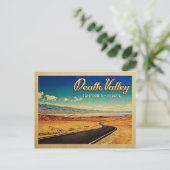 Death Valley Nationalpark Vintage Reise Postkarte (Stehend Vorderseite)