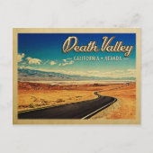 Death Valley Nationalpark Vintage Reise Postkarte (Vorderseite)