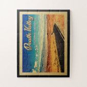 Death Valley Nationalpark Vintage Reise Puzzle (Vertikal)