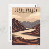 Death Valley Nationalpark Vintages Retro Postkarte (Vorne/Hinten)