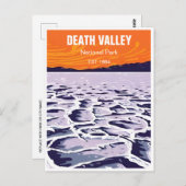 Death Valley Nationalpark Vintages Retro Postkarte (Vorne/Hinten)