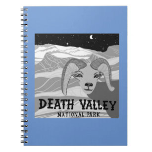 Death Valley Nationalpark Wüste Wasserfarbe Notizblock
