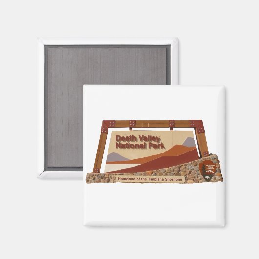 Death Valley Nationalpark - Zeichen Magnet (Vorderseite/Rückseite)