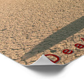 Death Valley Racetrack Playa Poster (Ecke)
