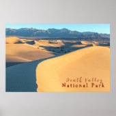 Death Valley Sand Dunes Poster (Vorne)