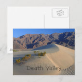 Death Valley Sand Dunes Postkarte (Vorne/Hinten)