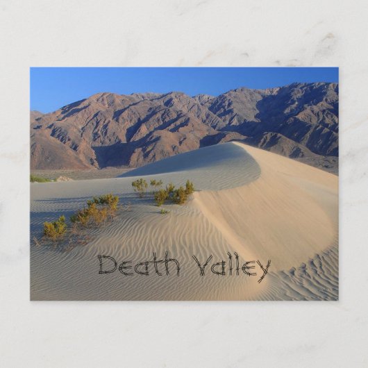 Death Valley Sand Dunes Postkarte (Vorderseite)