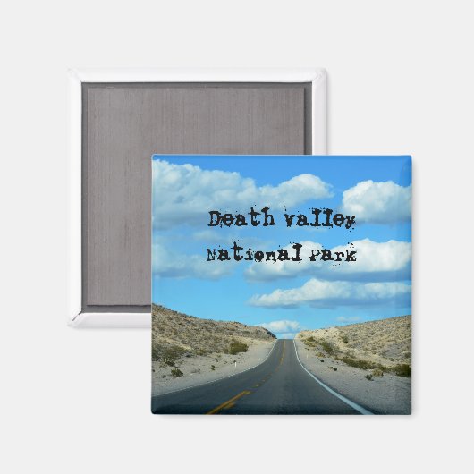 Death Valley Souvenir Magnet (Vorderseite/Rückseite)