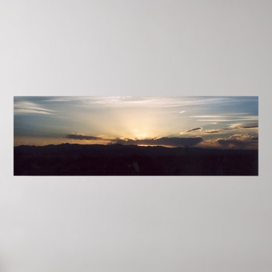 Death Valley Sunset Poster (Vorne)