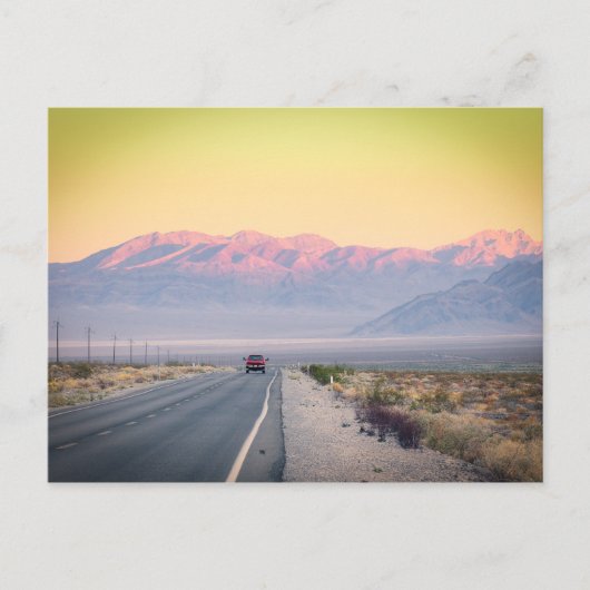Death Valley Sunset Postkarte (Vorderseite)