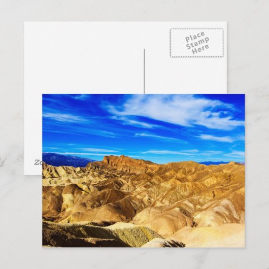 Death Valley Wüste Postkarte (Vorne/Hinten)