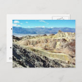 Death Valley Zabriskie Point Sand Wüste 3 Postkarte (Vorne/Hinten)
