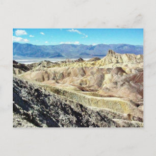 Death Valley Zabriskie Point Sandwüste 3 Postkarte