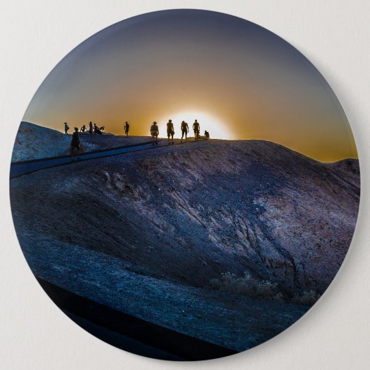 Death Valley zabriskkie Point Sunset Button (Vorderseite)