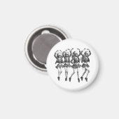Death Women Dance Magnet (Vorderseite/Rückseite)