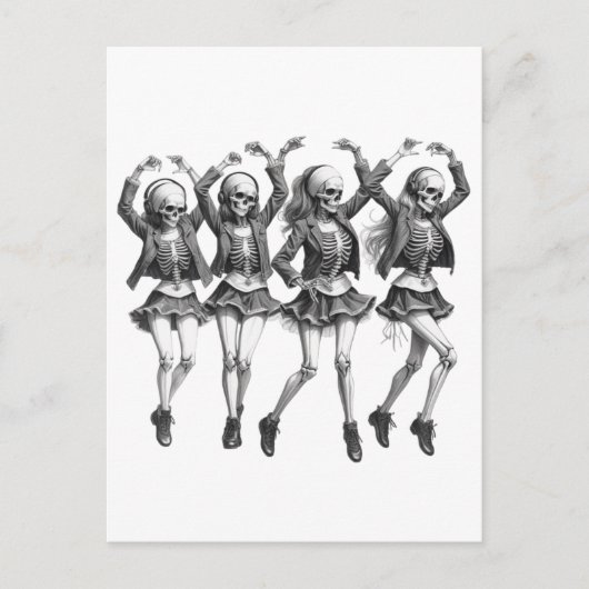 Death Women Dance Postkarte (Vorderseite)
