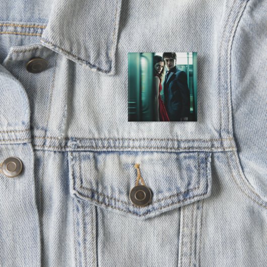 Deathly Hallows - Harry und Hermione Button (Beispiel)