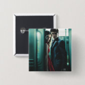 Deathly Hallows - Harry und Hermione Button (Vorne & Hinten)