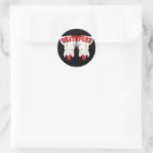 DEATHPUNX TM RUNDER AUFKLEBER (Tasche)