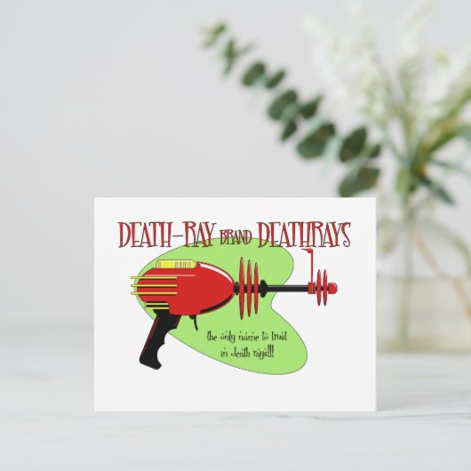 deathray Marke deathrays Postkarte (Stehend Vorderseite)