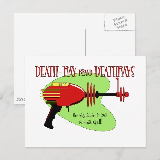 deathray Marke deathrays Postkarte (Vorne/Hinten)