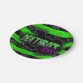 Deathrock-Diva-Papierplatte Pappteller (Schrägansicht)