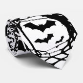 Deathrock Fishnets & Bats Neck Tie Krawatte (Gerollt)