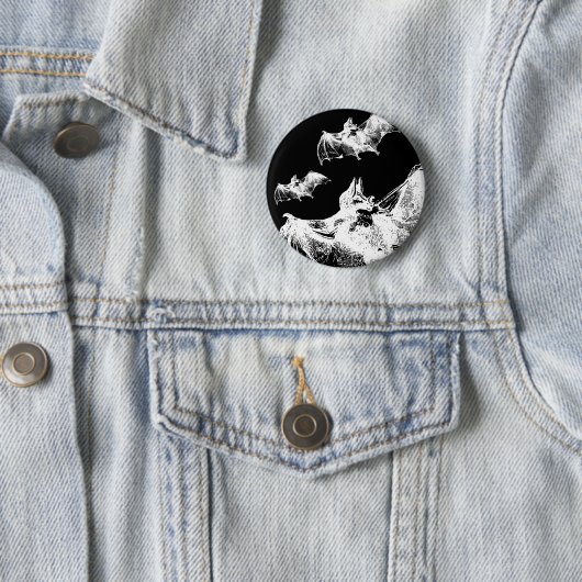 Deathrock Vampire Bats Button (Beispiel)