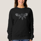 Death's Head Hawkmoth Scary Halloween Sweatshirt (Vorderseite)