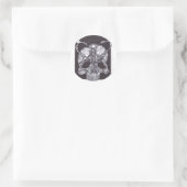 Deathshead Schädel Runder Aufkleber (Tasche)