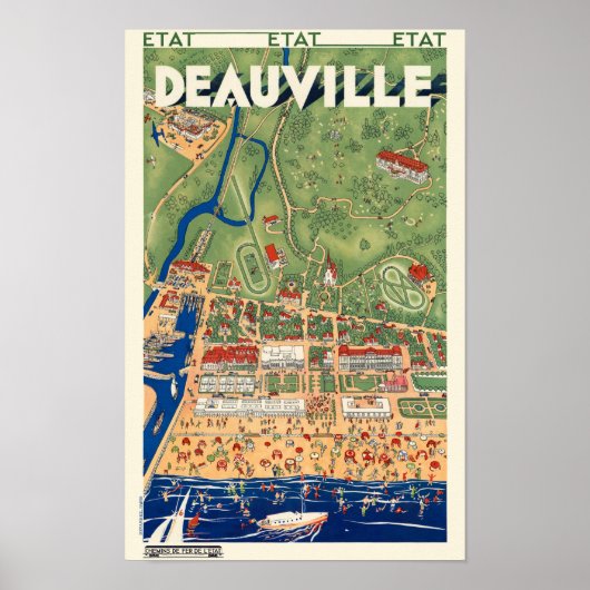 Deauville France Vintage Poster 1931 (Vorne)