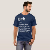 DEB Definition Personalisiert Name Funny Birthday T-Shirt (Vorne ganz)