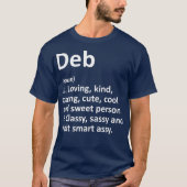 DEB Definition Personalisiert Name Funny Birthday T-Shirt (Vorderseite)