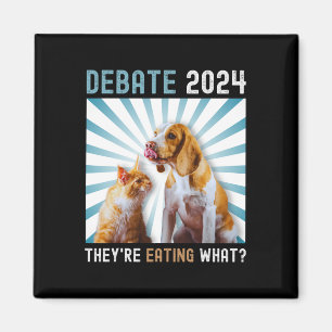 Debate 2024 Haustiere Katze Sie essen W Magnet