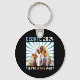 Debate 2024 Haustiere Katze Sie essen W Schlüsselanhänger